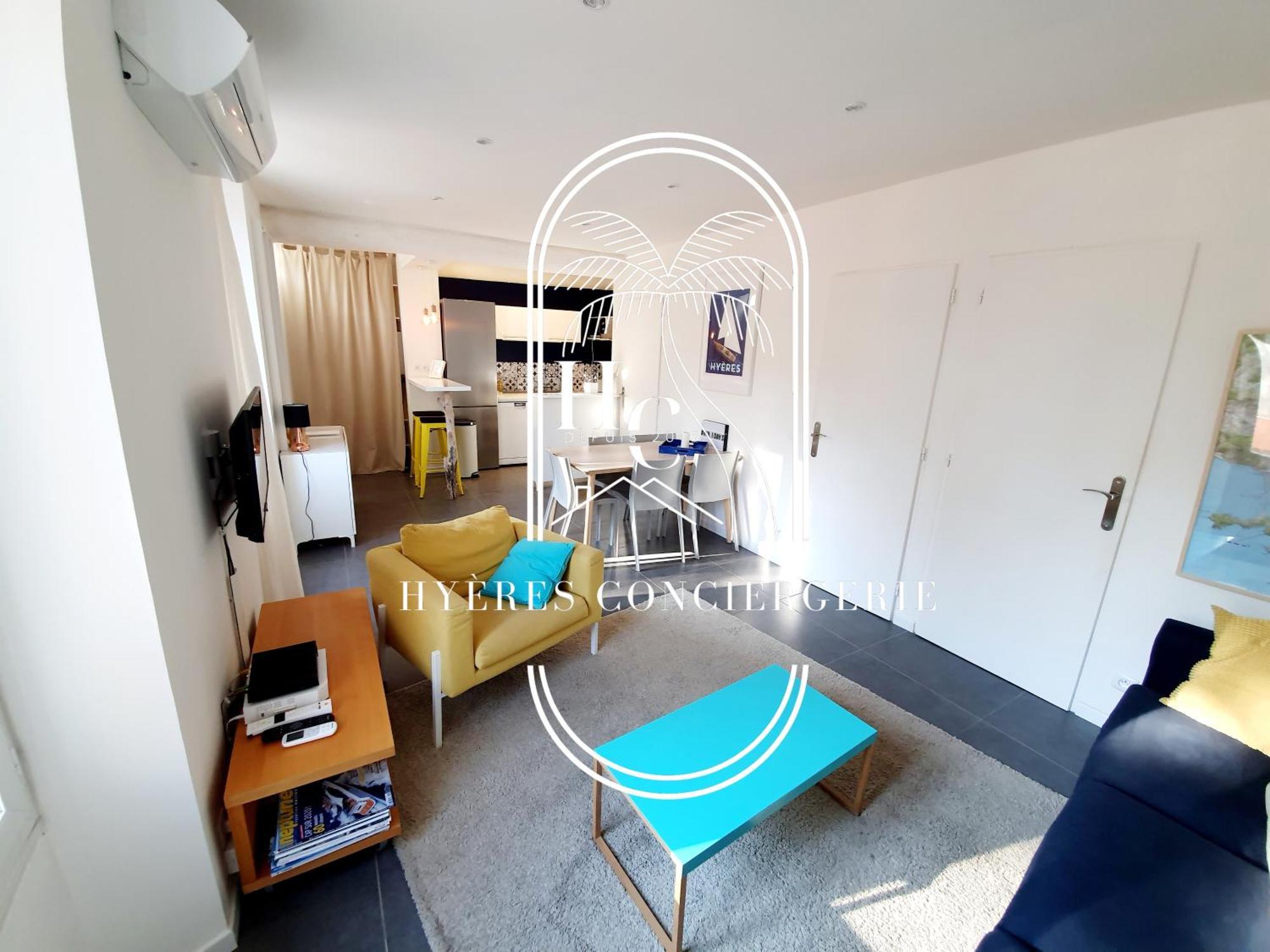 Petit Moulin-T3 Giens-Clim-Parking Apartment Hyeres Bagian luar foto